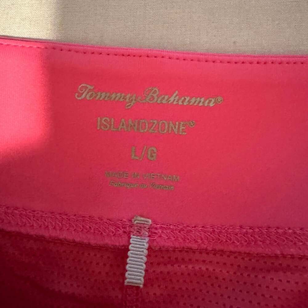 EUC TOMMY BAHAMA SZ L AUBREY ISLAND ZONE SKORT SKIRT PINK ATHLEISURE WEAR LARGE - Picture 5 of 11